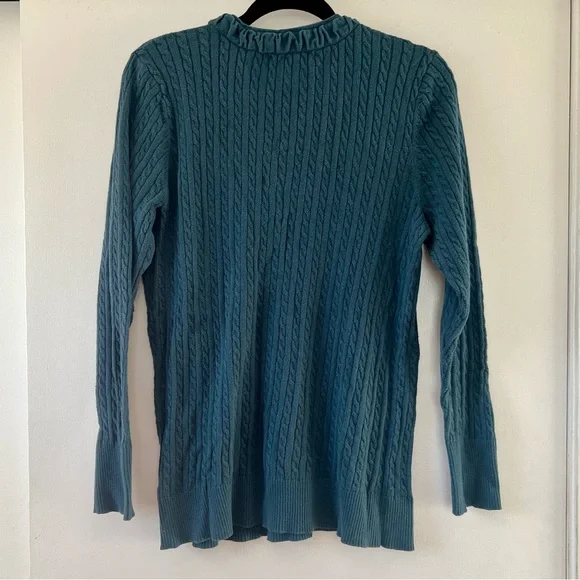 Eddie Bauer Teal Sweater - Picture 5 of 5